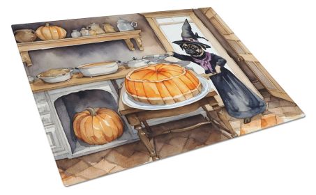 NEW Pug Fall Kitchen Pumpkins Glass Cutting Board Decorative Tempered Glass Kitchen Cutting and Serving Board Large Size Chopping Board