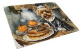 NEW Yorkie Fall Kitchen Pumpkins Glass Cutting Board Decorative Tempered Glass Kitchen Cutting and Serving Board Large Size Chopping Board