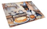 NEW Miniature Pinscher Fall Kitchen Pumpkins Glass Cutting Board Decorative Tempered Glass Kitchen Cutting and Serving Board Large Size Chopping Board