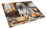 NEW Shar Pei Fall Kitchen Pumpkins Glass Cutting Board Decorative Tempered Glass Kitchen Cutting and Serving Board Large Size Chopping Board