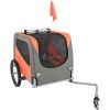 Dog Bike Trailer, Supports up to 66 lbs, Pet Cart Bicycle Carrier, Easy Folding Frame with Quick Release Wheels, Universal Bicycle Coupler, Reflectors