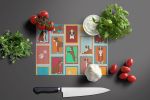 NEW Lots of Flashy Fawn Boxer Glass Cutting Board Decorative Tempered Glass Kitchen Cutting and Serving Board Large Size Chopping Board