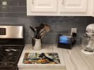 NEW German Shepherd Fall Kitchen Pumpkins Glass Cutting Board Decorative Tempered Glass Kitchen Cutting and Serving Board Large Size Chopping Board