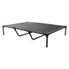 Elevated Dog Bed for Large Dogs, Portable Raised Dog Cot with Steel Metal Frame and Breathable Teslin Mesh