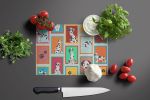 NEW Lots of Harlequin Natural Ears Great Dane Glass Cutting Board Decorative Tempered Glass Kitchen Cutting and Serving Board Large Size Chopping Boar