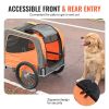 Dog Bike Trailer, Supports up to 66 lbs, Pet Cart Bicycle Carrier, Easy Folding Frame with Quick Release Wheels, Universal Bicycle Coupler, Reflectors