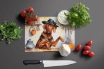 NEW Vizsla Fall Kitchen Pumpkins Glass Cutting Board Decorative Tempered Glass Kitchen Cutting and Serving Board Large Size Chopping Board