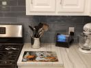 NEW Westie Fall Kitchen Pumpkins Glass Cutting Board Decorative Tempered Glass Kitchen Cutting and Serving Board Large Size Chopping Board
