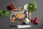 NEW Pug Fall Kitchen Pumpkins Glass Cutting Board Decorative Tempered Glass Kitchen Cutting and Serving Board Large Size Chopping Board