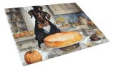 NEW Chocolate Lab Fall Kitchen Pumpkins Glass Cutting Board Decorative Tempered Glass Kitchen Cutting and Serving Board Large Size Chopping Board